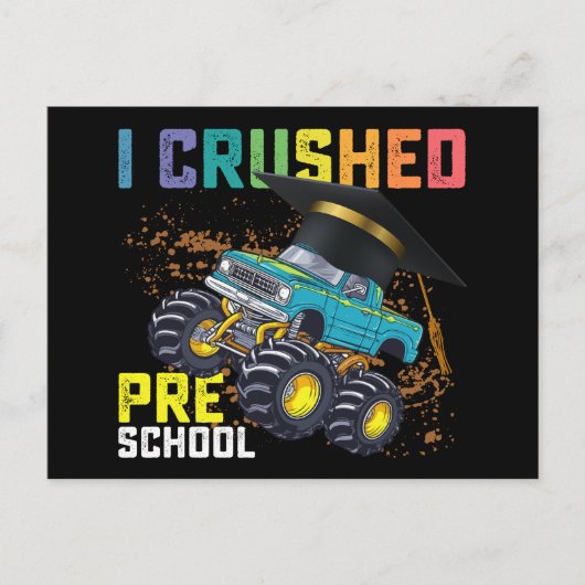 Ik heb het Afstuderen van de Preschool Monster Tru Briefkaart (Voorkant)