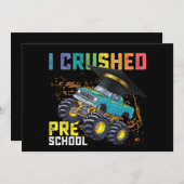 Ik heb het Afstuderen van de Preschool Monster Tru Kaart (Voorkant / Achterkant)