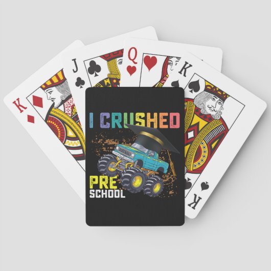 Ik heb het Afstuderen van de Preschool Monster Tru Pokerkaarten (Achterkant)