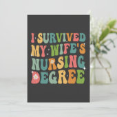 Ik heb het Afstuderen van mijn vrouw in de verplee Kaart (Staand voorkant)