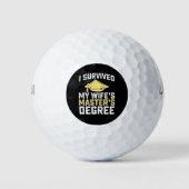 Ik heb het Afstuderen van mijn vrouw overleven. Golfballen (Voorkant)