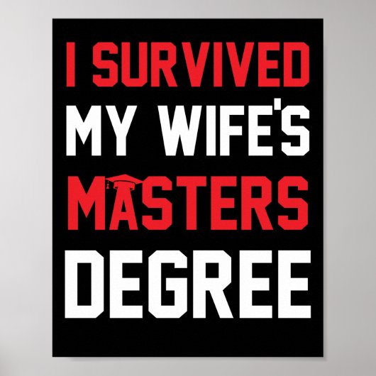 Ik heb het Afstuderen van mijn vrouw overleven. Poster (Voorkant)