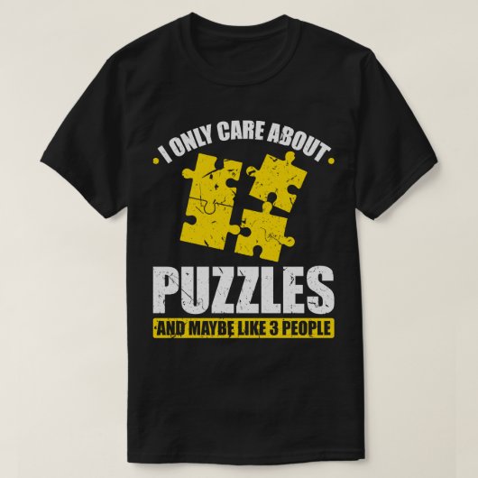Ik heb het alleen over puzzels t-shirt (Design voorkant)