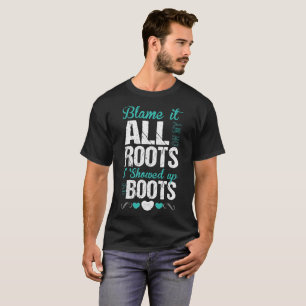 Ik heb het allemaal in m'n schoenen gezet. t-shirt