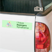 Ik heb het aspergersyndroom - ASPIES Bumpersticker (Op Truck)