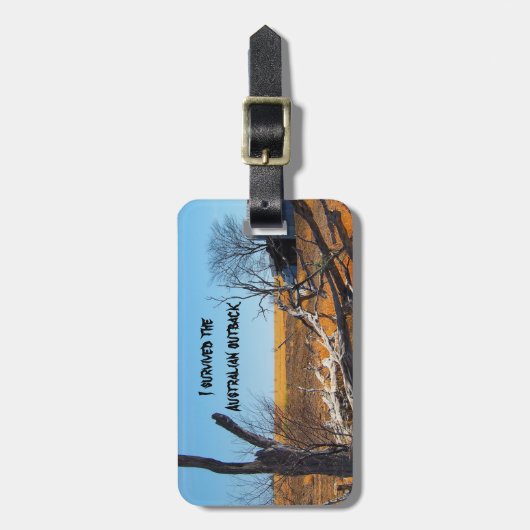 Ik heb het Australische bagagelabel overleefd (Voorkant verticaal)