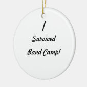 Ik heb het bandkamp overleefd. keramisch ornament (Links)