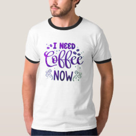 Ik heb het Basic Ringer T-shirt van Coffee Now Man