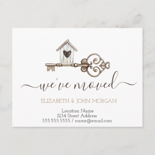 Ik heb het Belangrijkste Huis van het Hout Nieuwe  Aankondigingskaart (Voorkant)