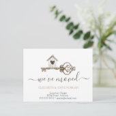 Ik heb het Belangrijkste Huis van het Hout Nieuwe  Aankondigingskaart (Staand voorkant)