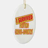 IK HEB HET BESTUREN VAN HET KRUISLAND OVERLEVEN KERAMISCH ORNAMENT (Rechts)