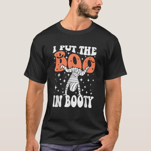 Ik heb het boek in Booty Funny Halloween Funny Mum T-shirt (Voorkant)
