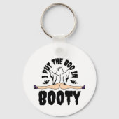 Ik heb het boek in Booty Funny Halloween Ghost Wom Sleutelhanger (Voorkant)