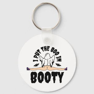 Ik heb het boek in Booty Funny Halloween Ghost Wom Sleutelhanger
