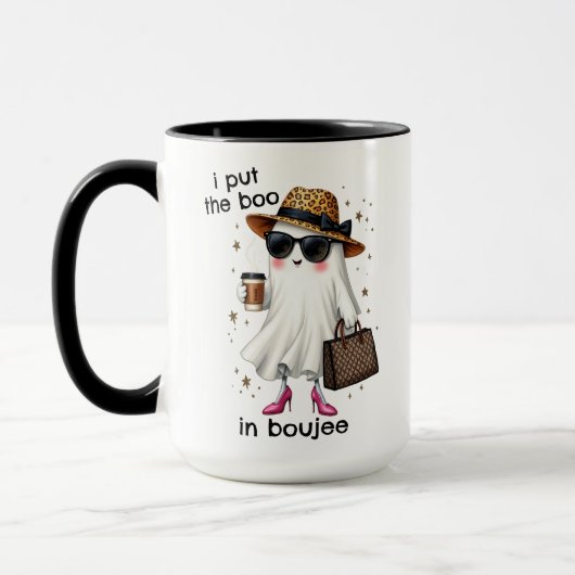 Ik heb het boek in Boujee Ghost Coquette Halloween Mok (Links)