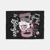 Ik heb het boek in Boujee Ghost Funny NK Leopard H Fleece Deken (Voorkant (Horizontaal))