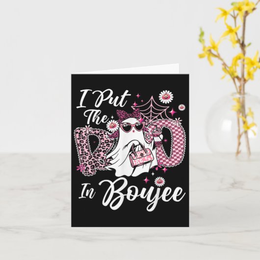 Ik heb het boek in Boujee Ghost Funny NK Leopard H Kaart (Gele Bloem)