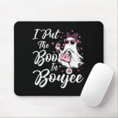 Ik heb het boek in Boujee Ghost Funny Pink Leopard Muismat (Met muis)