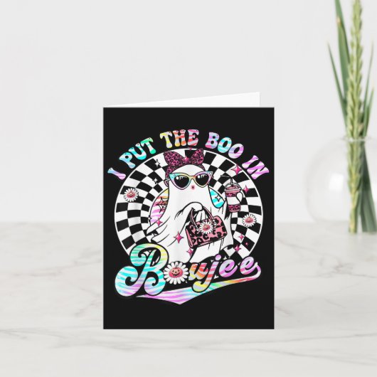 Ik heb het boek in Boujee Ghost Retro Zebra Leopar Kaart (Voorkant)