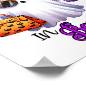 Ik heb het boek in Boujee Schattige Ghost Hallowee Poster (Hoek)