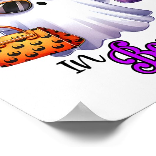 Ik heb het boek in Boujee Schattige Ghost Hallowee Poster (Hoek)