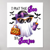 Ik heb het boek in Boujee Schattige Ghost Hallowee Poster (Voorkant)
