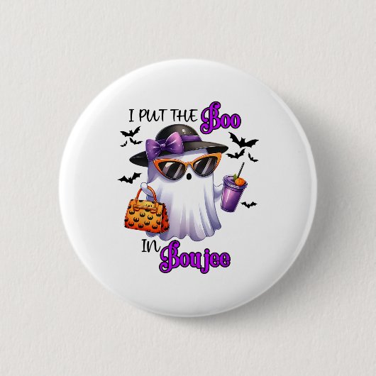 Ik heb het boek in Boujee Schattige Ghost Hallowee Ronde Button 5,7 Cm (Voorkant)