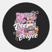 Ik heb het boek in Boujee Schattige Ghost Leopard Ronde Sticker (Voorkant)