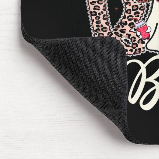 Ik heb het boek in Boujee Schattige Leopard Retro Muismat (Hoek)