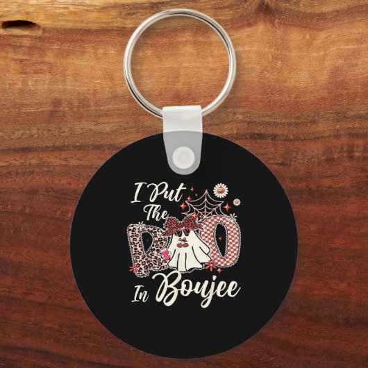 Ik heb het boek in Boujee Schattige Leopard Retro  Sleutelhanger (Voorkant)