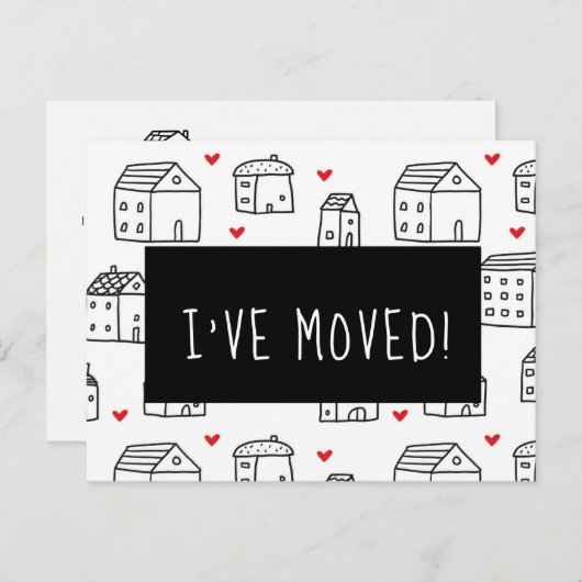 Ik heb het Briefkaart Beweging verplaatst (Voorkant / Achterkant)