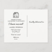 Ik heb het Briefkaart Beweging verplaatst (Achterkant)