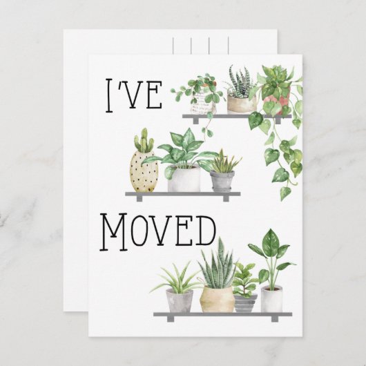 Ik heb het Briefkaart Beweging verplaatst (Voorkant / Achterkant)