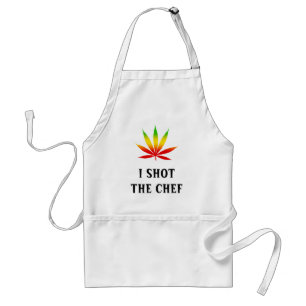 Ik heb het Chef Reggae Rasta Leaf Standard Apron g Standaard Schort
