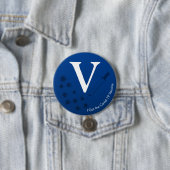 Ik heb het Covid-19 vaccin Dark Blue Ronde Button 7,6 Cm (In situ)