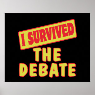 IK HEB HET DEBAT OVERLEEFD POSTER
