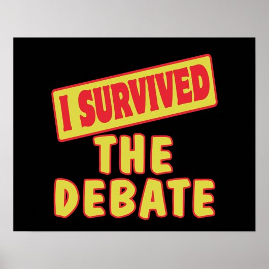 IK HEB HET DEBAT OVERLEEFD POSTER (Voorkant)