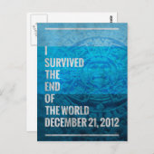 Ik heb het einde van de wereld overleefd briefkaart (Voorkant / Achterkant)