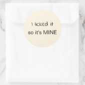 Ik heb het geautoriseerd, dus het is van mij ronde sticker (Tas)