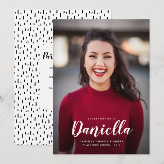 Ik heb het gedaan. 1 Aankondiging van een foto-Afs (Voorkant / Achterkant)