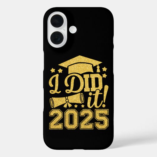 Ik heb het gedaan 2025 Afgestudeerd Afstudeerklas Case-Mate iPhone Case (Achterkant)