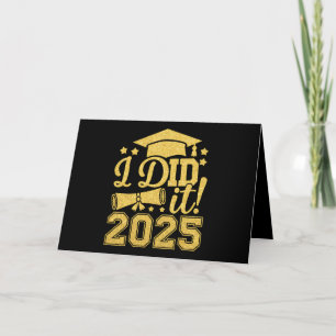Ik heb het gedaan 2025 Afstuderen Afstuderen klass Bedankkaart