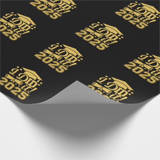 Ik heb het gedaan 2025 Afstuderen Afstuderen klass Cadeaupapier (Hoek)