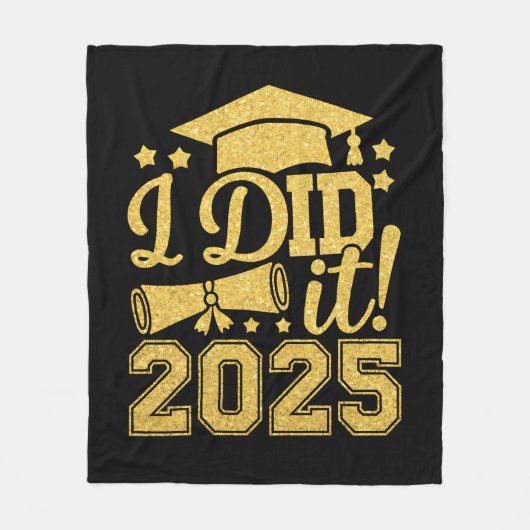 Ik heb het gedaan 2025 Afstuderen Afstuderen klass Fleece Deken (Voorkant)