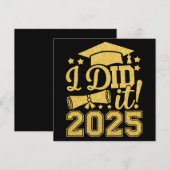 Ik heb het gedaan 2025 Afstuderen Afstuderen klass Kaart (Voorkant / Achterkant)