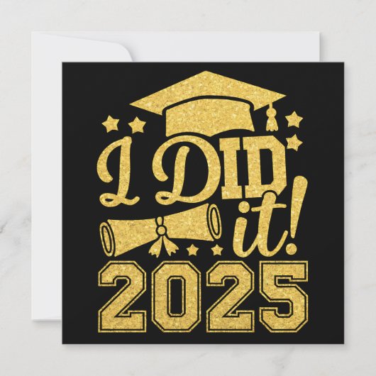 Ik heb het gedaan 2025 Afstuderen Afstuderen klass Kaart (Voorkant)