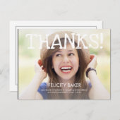 Ik heb het gedaan. Afstuderen Hartelijk dank Briefkaart (Voorkant / Achterkant)