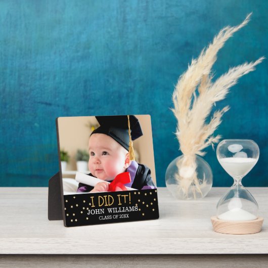 Ik heb het gedaan. Baby Afstuderen Foto Fotoplaat (Insitu)