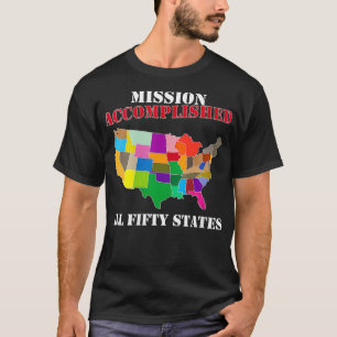 Ik heb het gedaan Bezoek alle 50 Amerikaanse state T-shirt