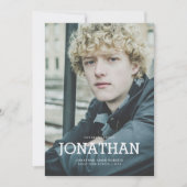 Ik heb het gedaan. Foto Afstuderen Aankondiging (Voorkant)
